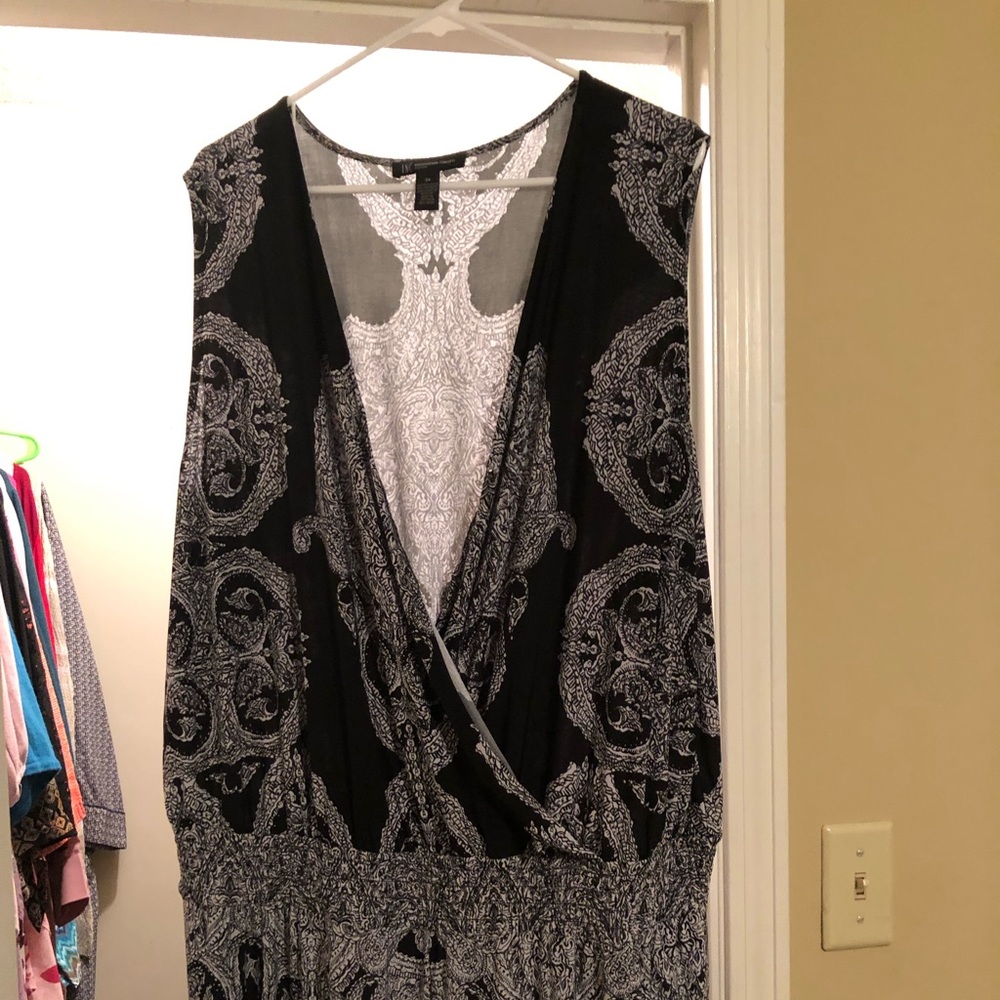Black and white jumpsuit